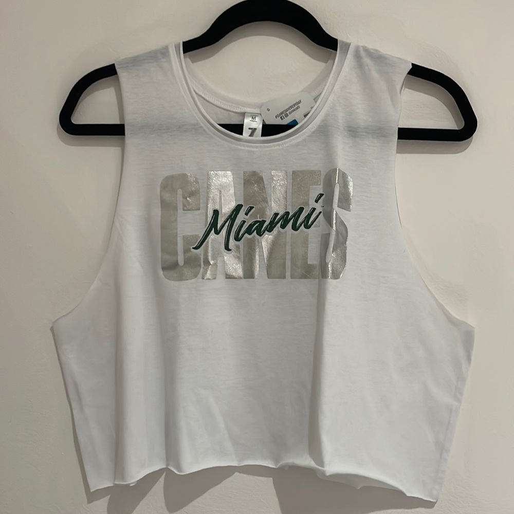 NWT Miami Canes Zoozatz Tank Top